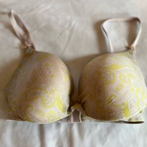 Victoria's Secret Paisley Plunge Push-up Bra 32C
